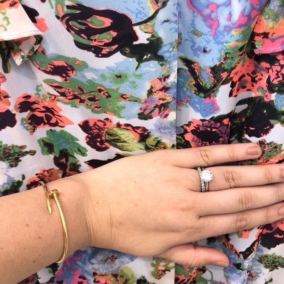 VERTIGO Chiffon Printed Short Sleeve Dress - Picture 12 of 13